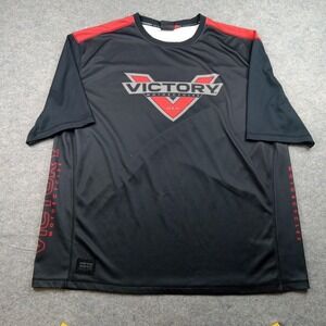Victory Motorcycles Shirt Mens 3XL Black Red Performance Tee Biker Graphic
